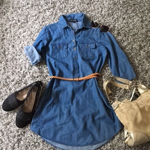 3/4 Denim Dress